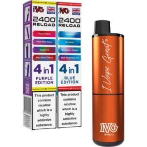 IVG 2400 4 in 1 bundle - buy Disposable Vapes online Australia