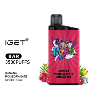 iGET BAR VAPE 3500 PUFF – BANANA POMEGRANATE CHERRY ICE - buy IGET BAR online Australia