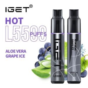 iGET HOT VAPE 5500 PUFF – ALOE VERA GRAPE ICE - buy IGET HOT online Australia