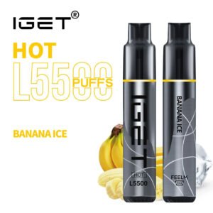 iGET HOT VAPE 5500 PUFF – BANANA ICE - buy IGET HOT online Australia