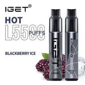 iGET HOT VAPE 5500 PUFF – BLACKBERRY ICE - buy IGET HOT online Australia