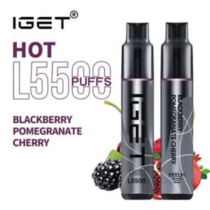 iGET HOT VAPE 5500 PUFF – BLACKBERRY POMEGRANATE CHERRY - buy IGET HOT online Australia