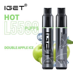iGET HOT VAPE 5500 PUFF – DOUBLE APPLE ICE - buy IGET HOT online Australia