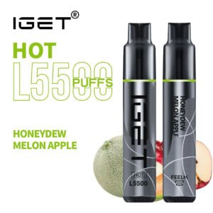 iGET HOT VAPE 5500 PUFF – HONEYDEW MELON APPLE - buy IGET HOT online Australia